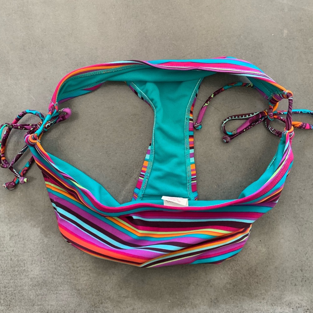 Xhilaration striped bikini bottoms - Picture 6 of 7